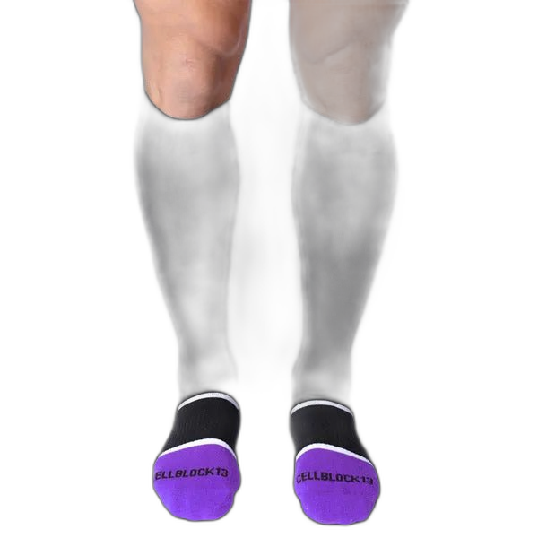 Cell Block 13 Take Down Knee High Socks | Purple