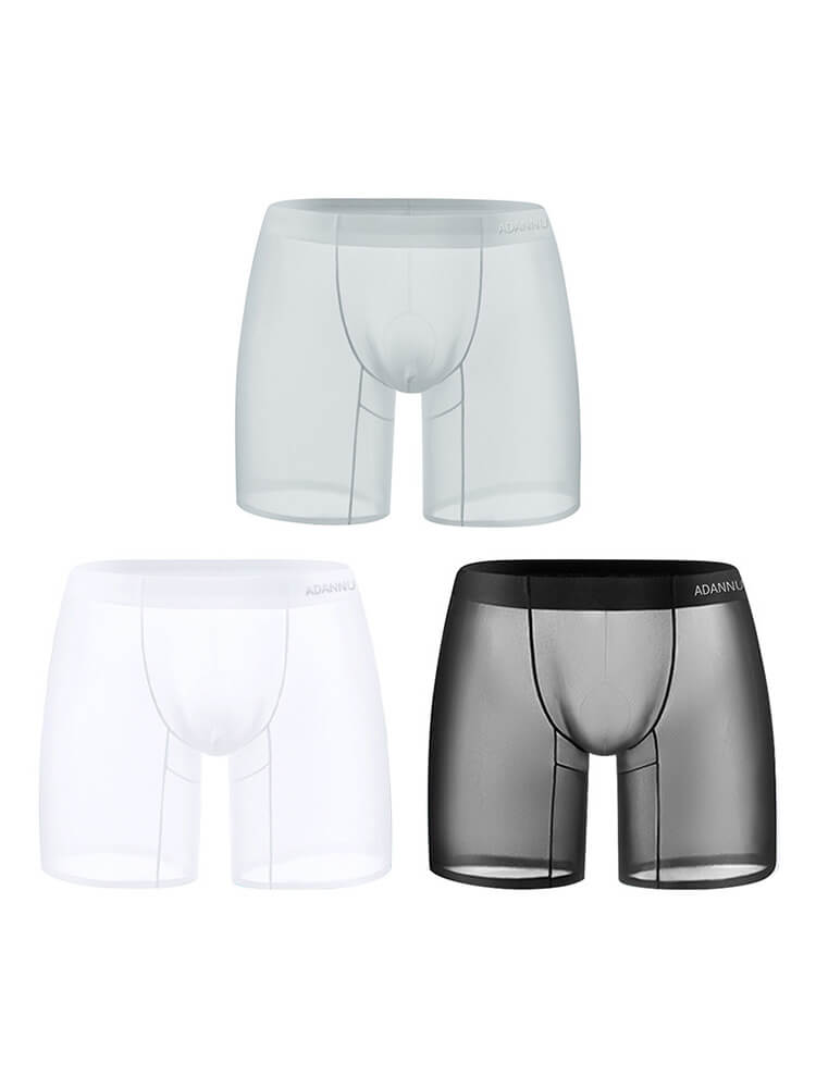 Men's Simple Solid Color Seamless Quick-Dry Trunks