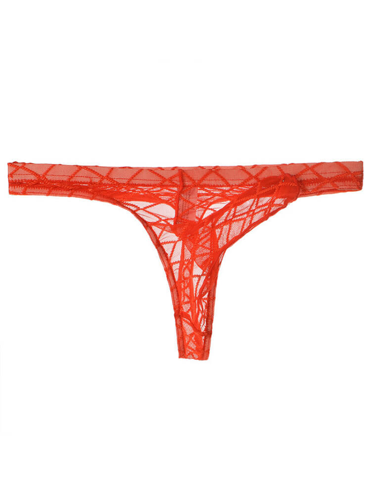 Men's Sexy Elephant Trunk Ultra-Thin Mesh Thong