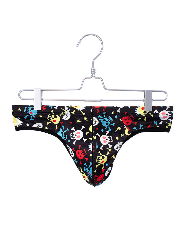 3 Pack Men's Skull Print Thong - Edgy & Sexy