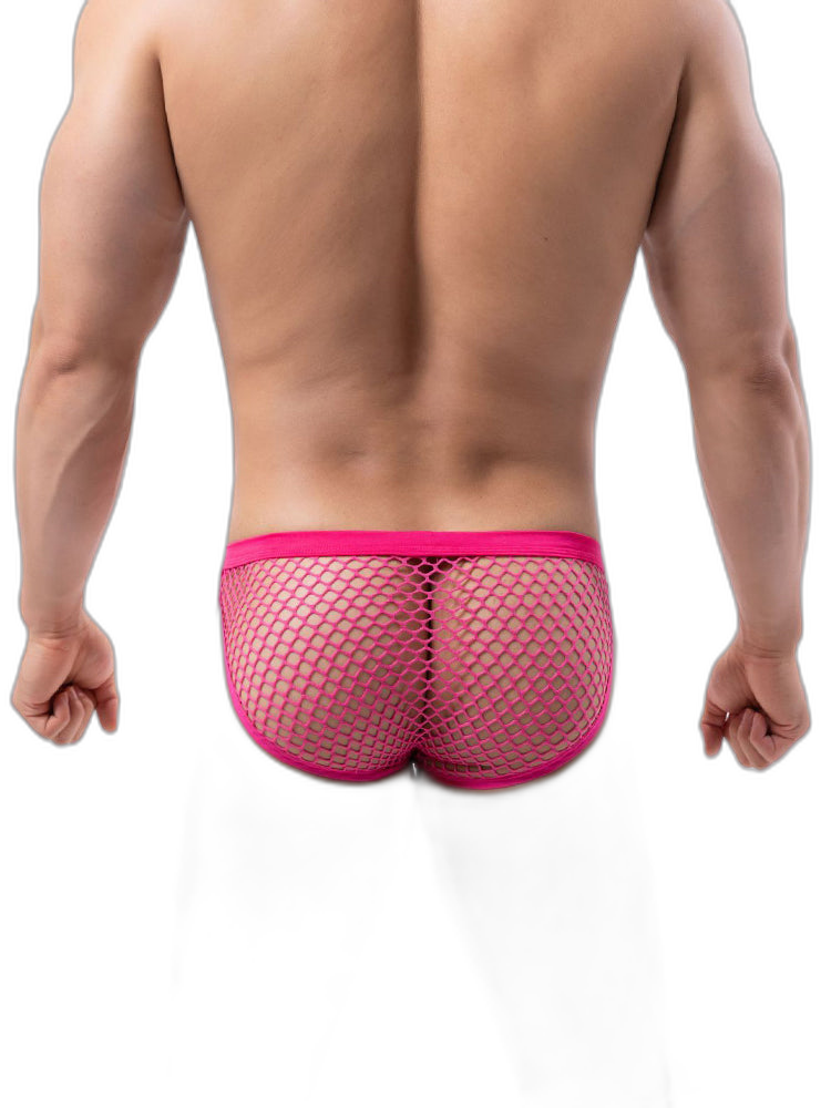 2 Pack Men's Low-Rise Mesh Breathable Bikini