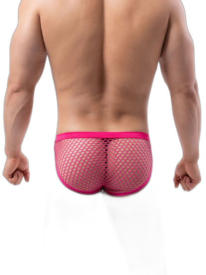 2 Pack Men's Low-Rise Mesh Breathable Bikini