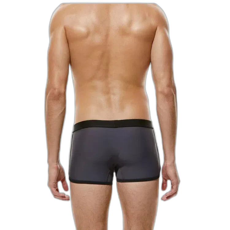 Oversized Nylon Boxer Swim Trunks