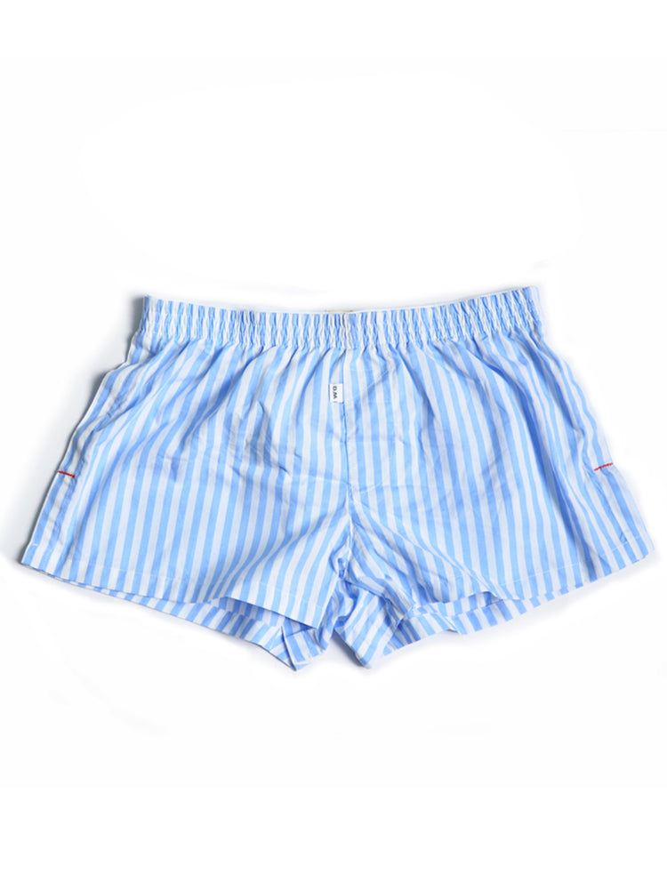 D.M Men's Fashion Low Waist Striped Cotton Home Shorts