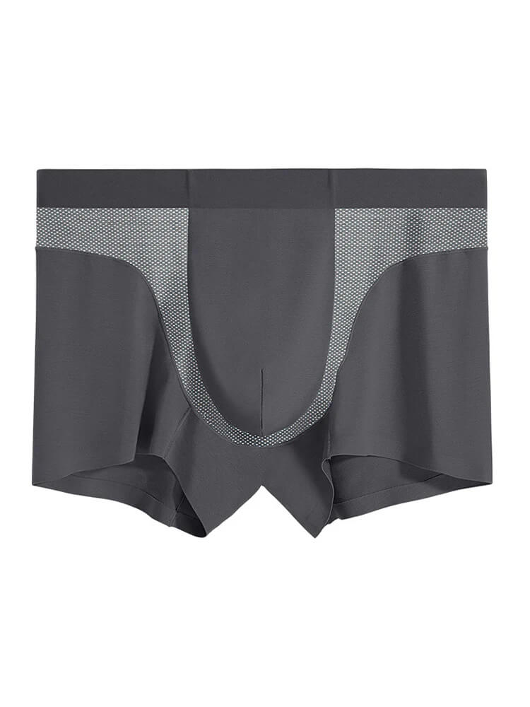 Men's Seamless Breathable Mesh Modal Boxer Briefs
