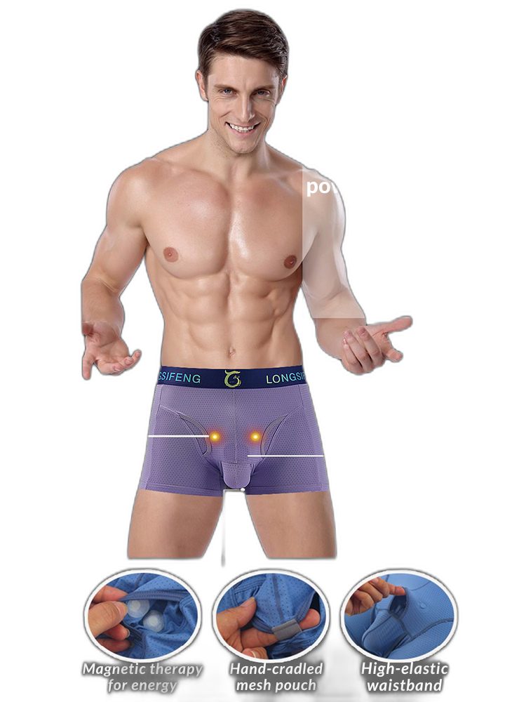 Men's Sexy Breathable Elastic Separated Pouch Trunks