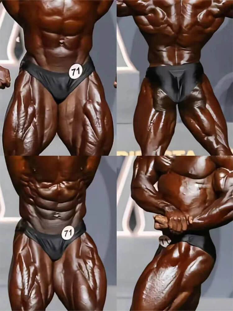 Men's Bodybuilding Glossy Stretch Hip-Hugging Briefs