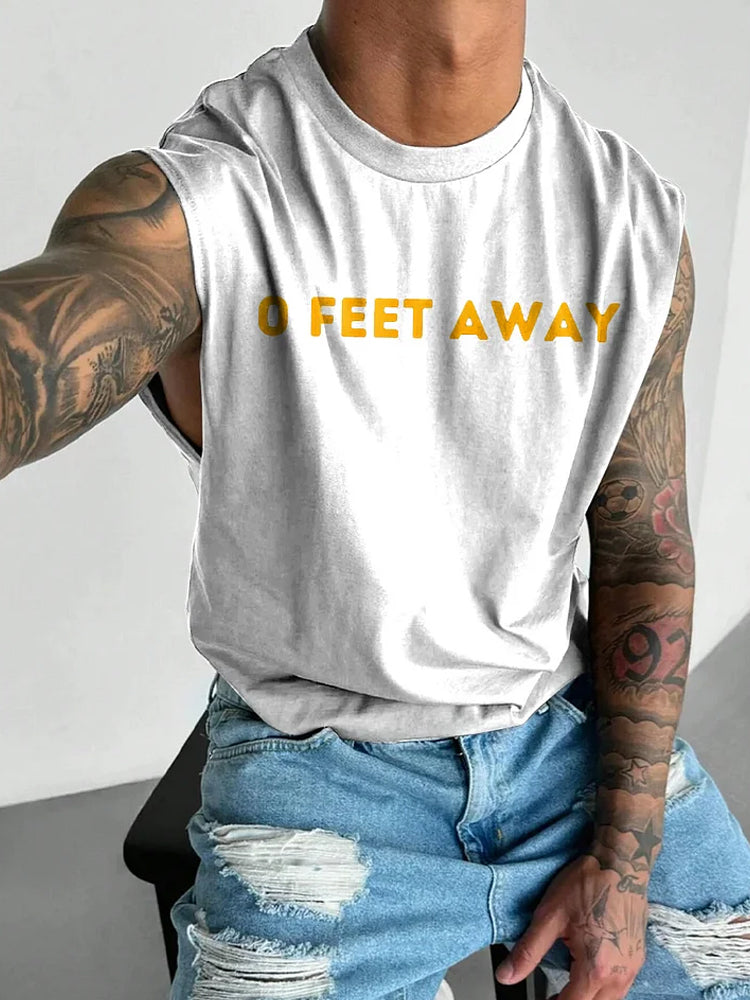 Men's 0 Feet Away Print LGBTQ Vest Top