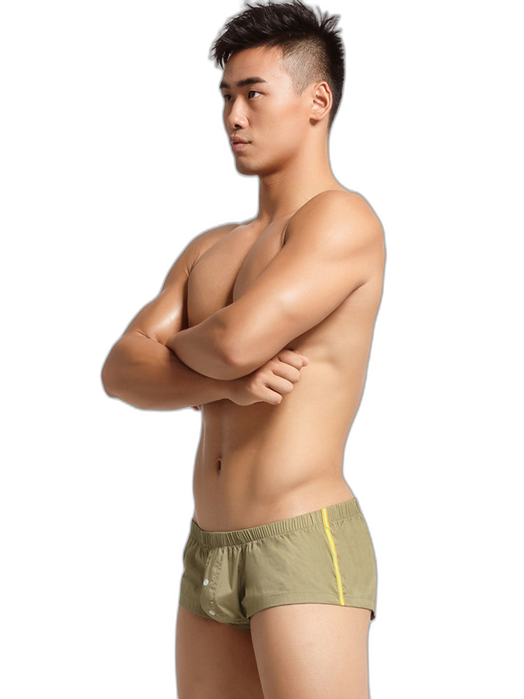 Men’s Breathable Trunks with Button Fly