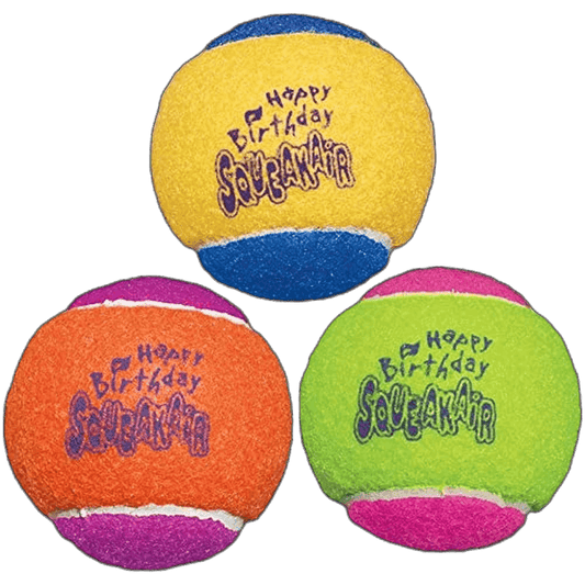 KONG Squeakair Birthday Ball (3 Pack)