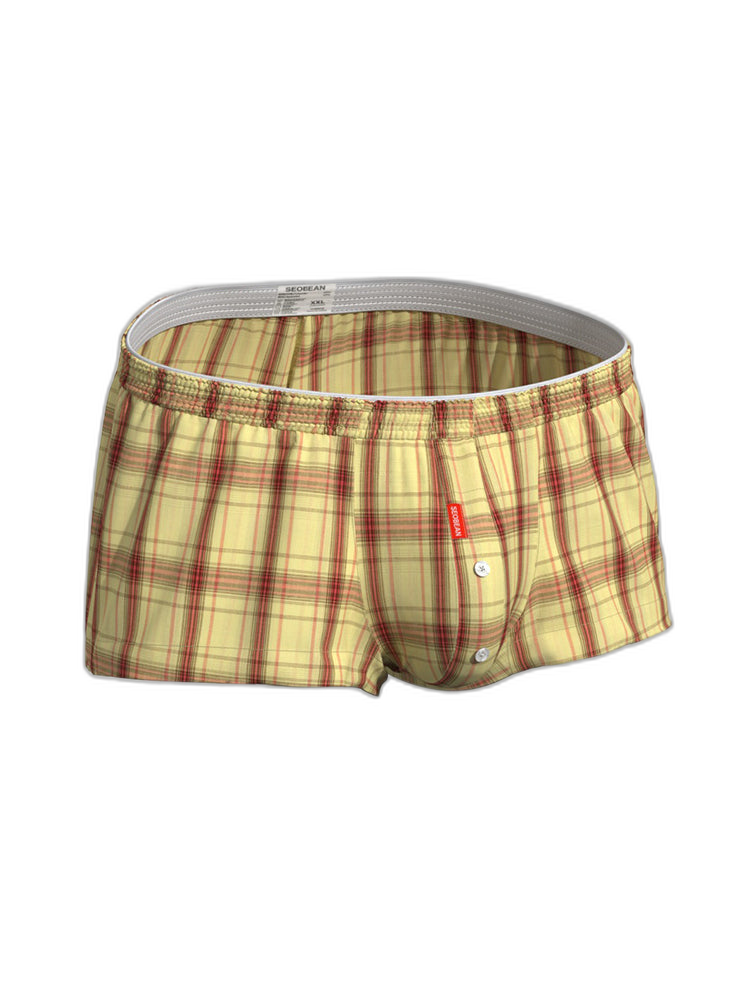2 Pack Men's Supportive Large Pouch Odor-Resistant Antibacterial Seamless Boxer Shorts