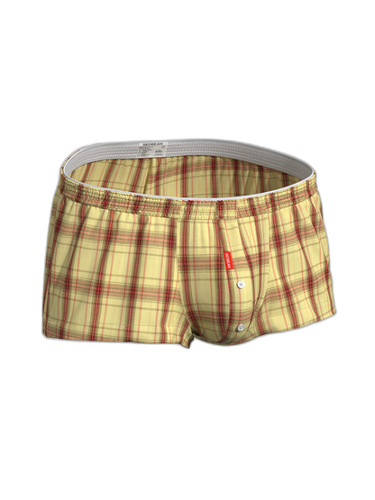 2 Pack Men's Supportive Large Pouch Odor-Resistant Antibacterial Seamless Boxer Shorts