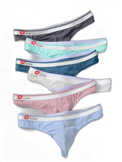 3 Pack Men's U-Pouch Ice Silk Sexy Thong