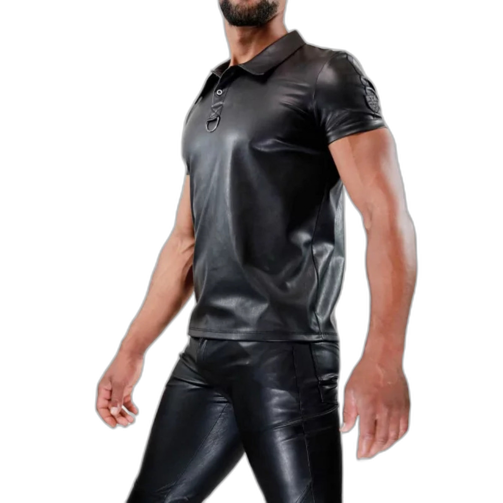 TOF Paris Fetish Polo Shirt Black