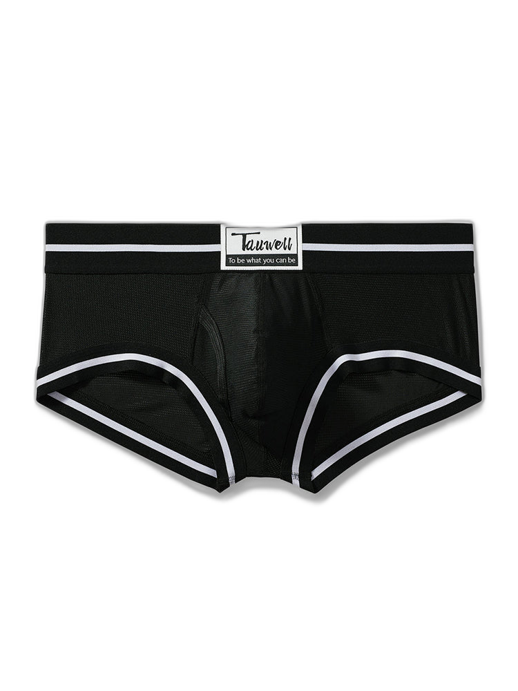 Men's Breathable Mesh Line Trunks with Fly