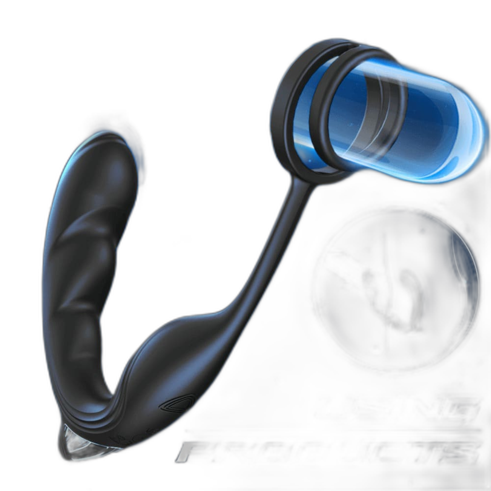 Noel - Remote Control Prostate Massager - Dual Cock Ring Anal Vibrator