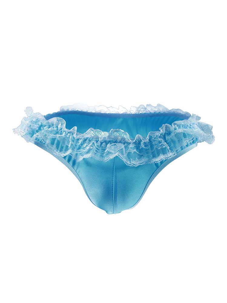 Men's Lace Sexy Skirt Hem Solid Color Thong
