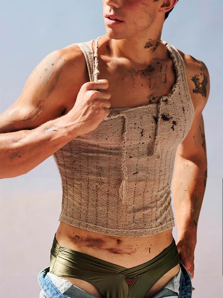 Men's Casual U-Neck Knitted Vacation Gym Vest