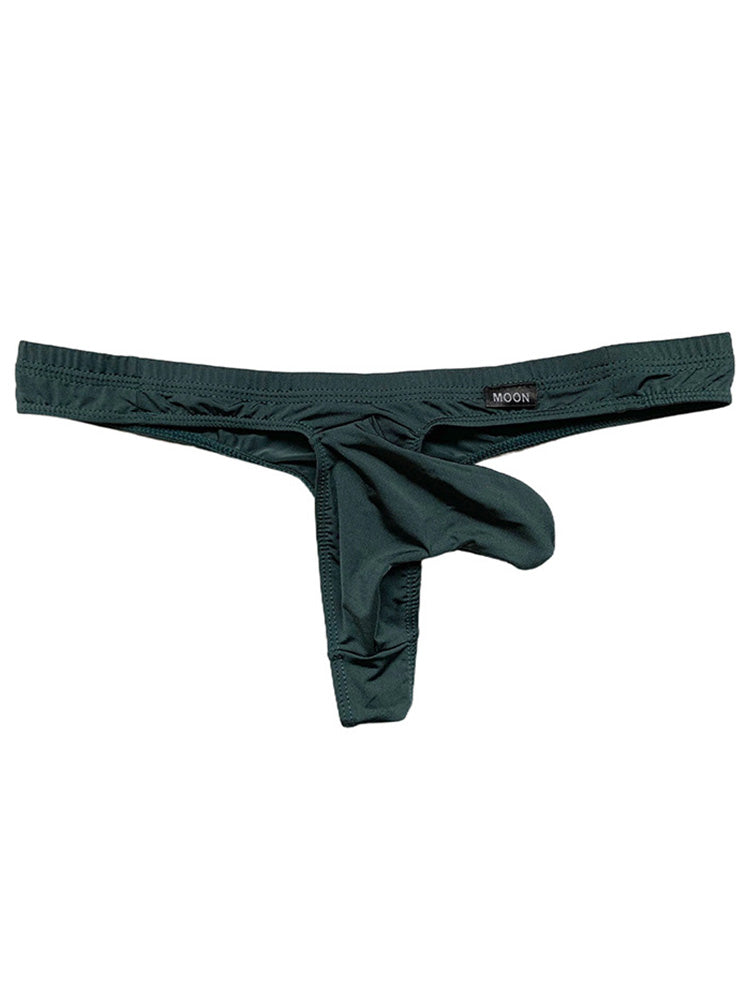 Men's Slender Thin Smooth Ice Silk Thong 