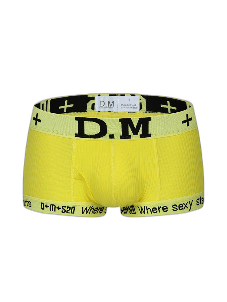 2 Pack Men's Low-rise Sexy Side Opening Pocket Trunk