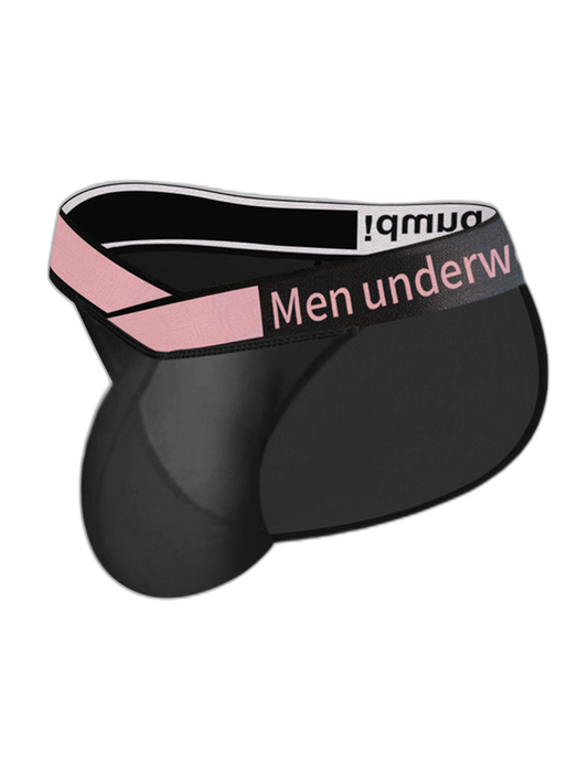 2 Pack Men’s Sexy Bikini with See-through Pouch