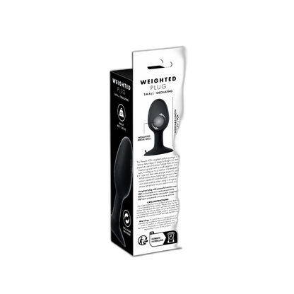 Prowler RED Weighted Butt Plug Black Small