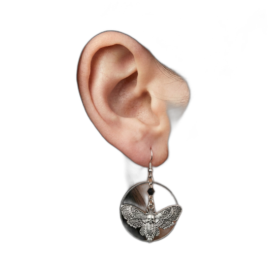 Halo Moth Earrings