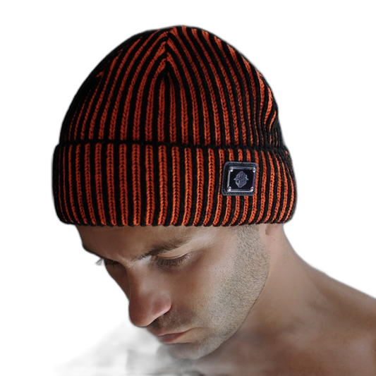 Breedwell Darkroom Rib Beanie Neon Orange