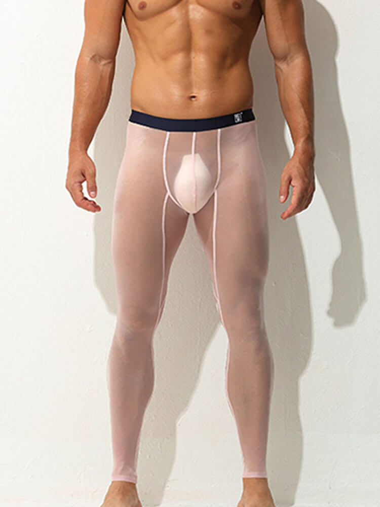 Men's Sexy High-Elastic Transparent Leggings
