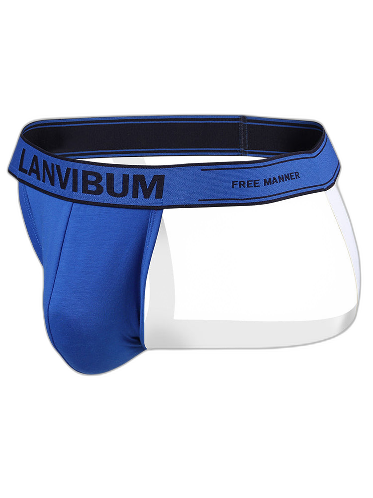4 Pack Men's Mid-Rise Sexy Comfortable Cotton Jockstrap