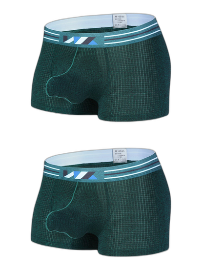 2 Pack Separated Pouch Comfy Mens Boxer Briefs