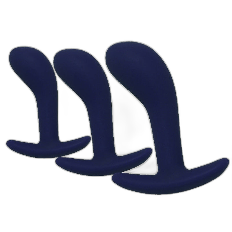 ruff GEAR Pure Silicone P Spot Trainer Plug Set Blue