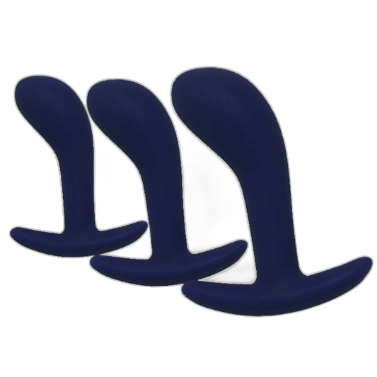 ruff GEAR Pure Silicone P Spot Trainer Plug Set Blue