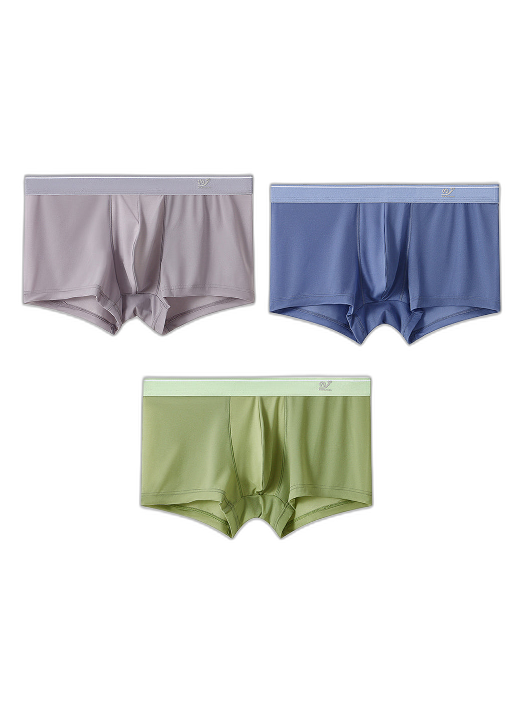3 Pack Men’s Comfy U Convex Pouch Trunks