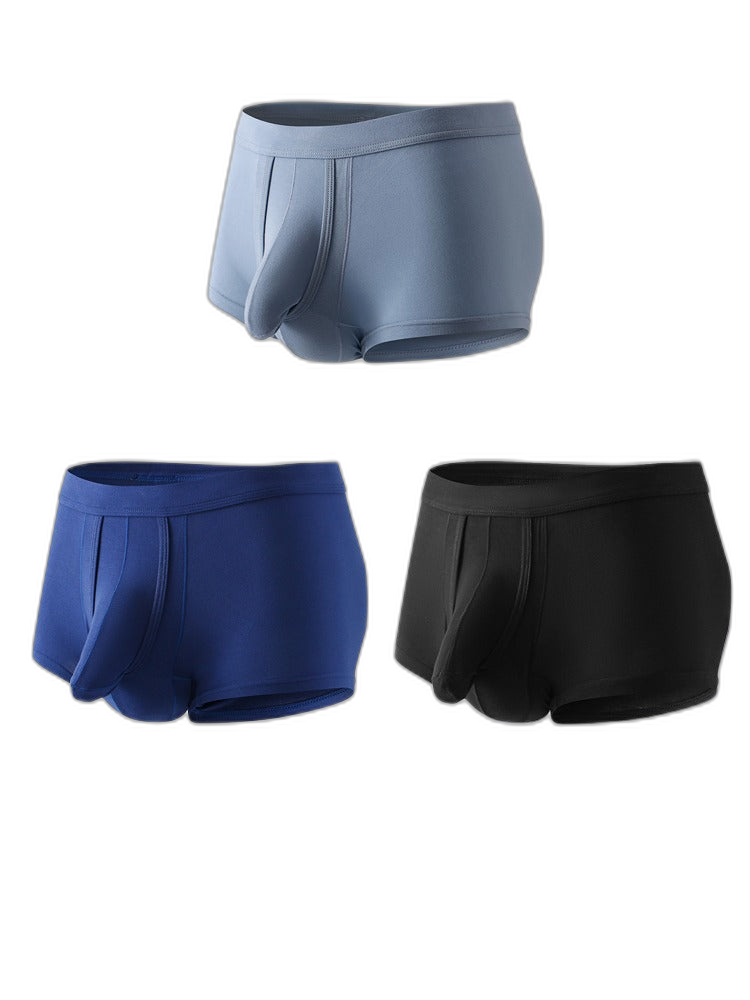 Sexy Separated Ball Pouch Trunks For Men