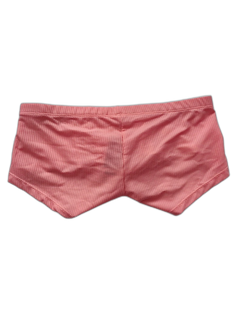 2 Pack Men's Sexy Short Legs Trunks With Large Pouch