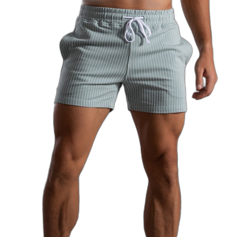 Striped Cotton Shorts