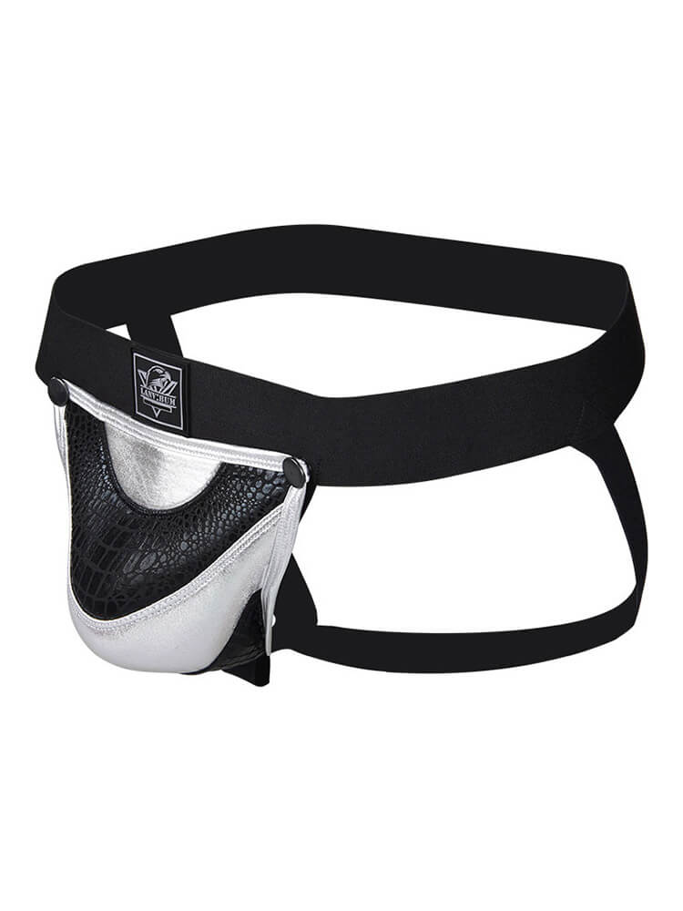 Men's Detachable Colorblock Pouch Hip-Lifting Jockstrap