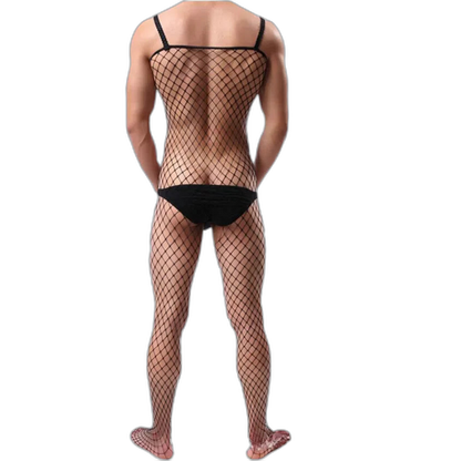 'Show It All' Mens Fishnet Bodysuit