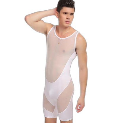 Bodysculpt Mesh Men's Shapewear Bodysuit