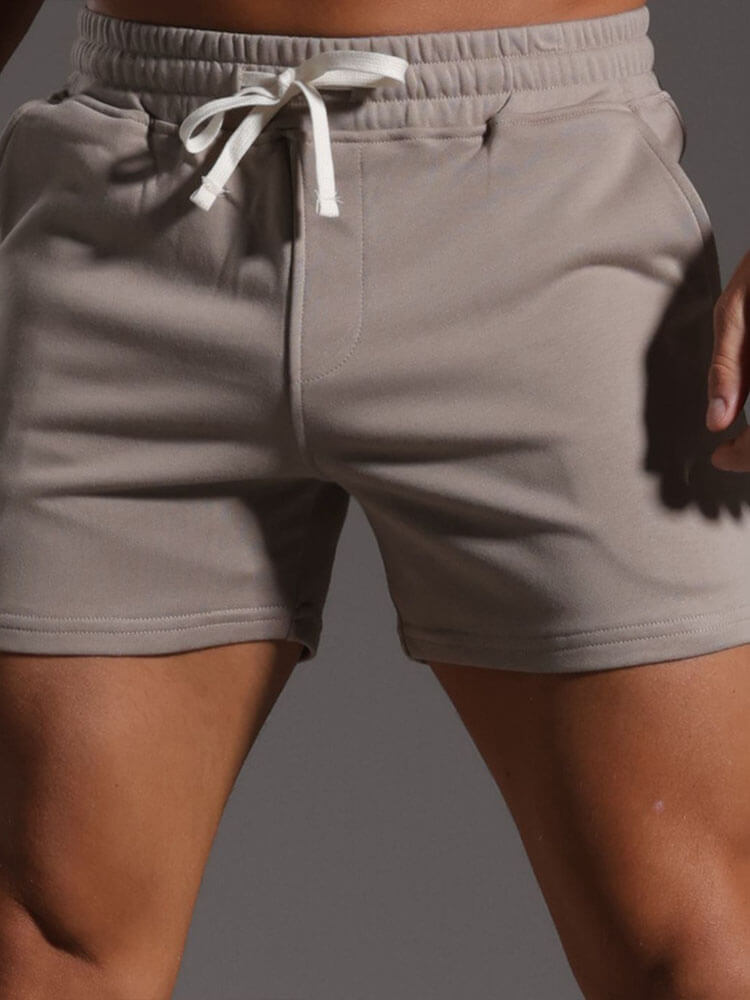 Men's Casual Cotton Drawstring Athletic Short
