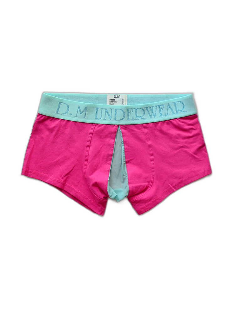 2 Pack Men's Mesh Transparent Open-Cut Cotton Mesh Trunks