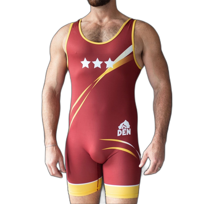 DEN Wrestling Singlet - Collegiate Red