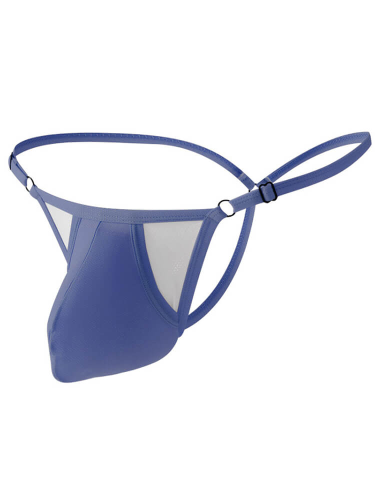 Men's Sexy Adjustable Thin-Strap Ice Silk Thong