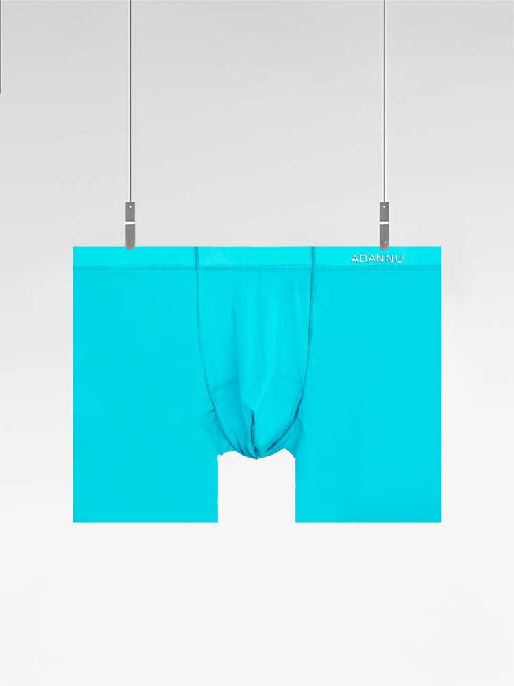 Men's Sexy Low-Rise Solid-Color Contour Pouch Boxer Briefs