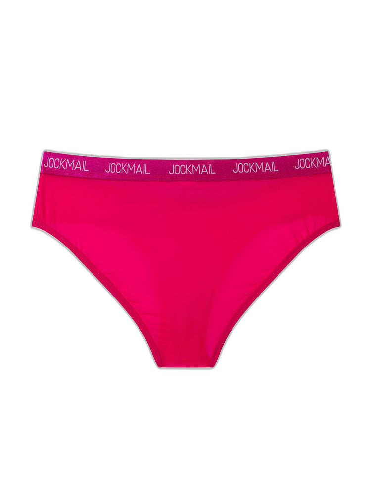 2 Pack Men's Sporty Letter Print Supportive Low-Rise Ice Silk Skin-Friendly Bikini