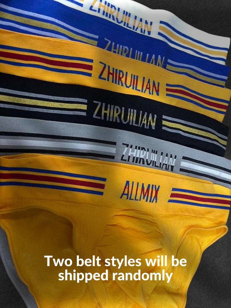 5 Pack ALLMIX Men's Seamless Bulge Pouch Briefs