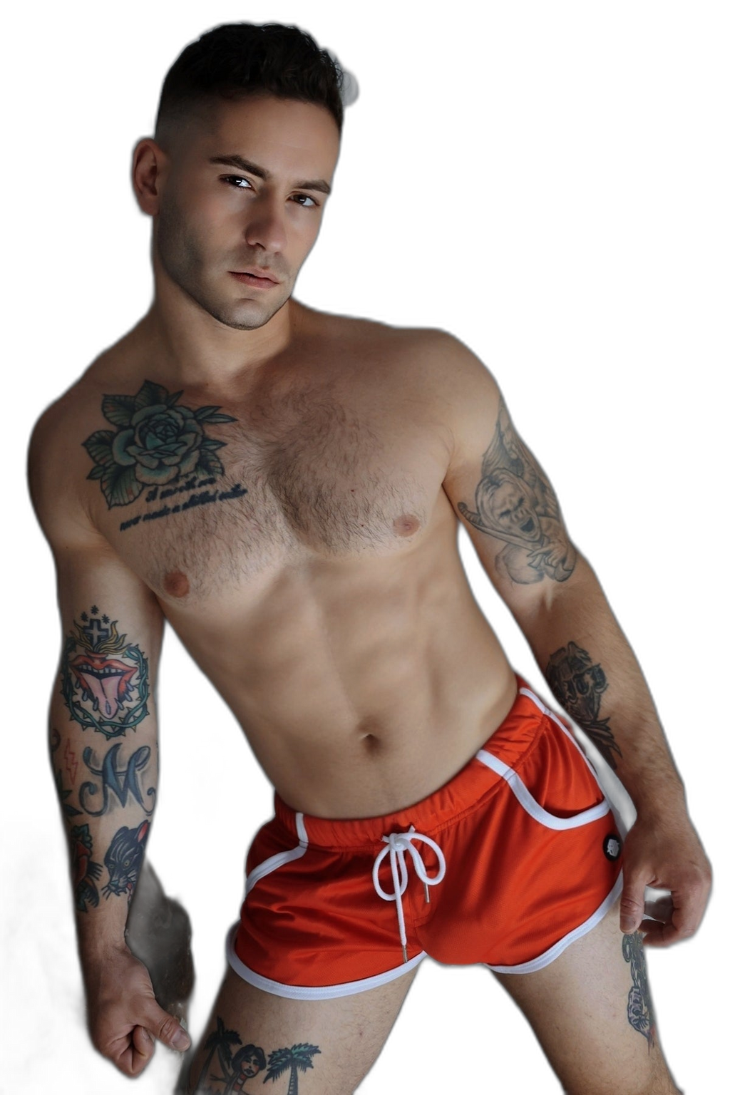 Breedwell Retro Remix Shorts Red