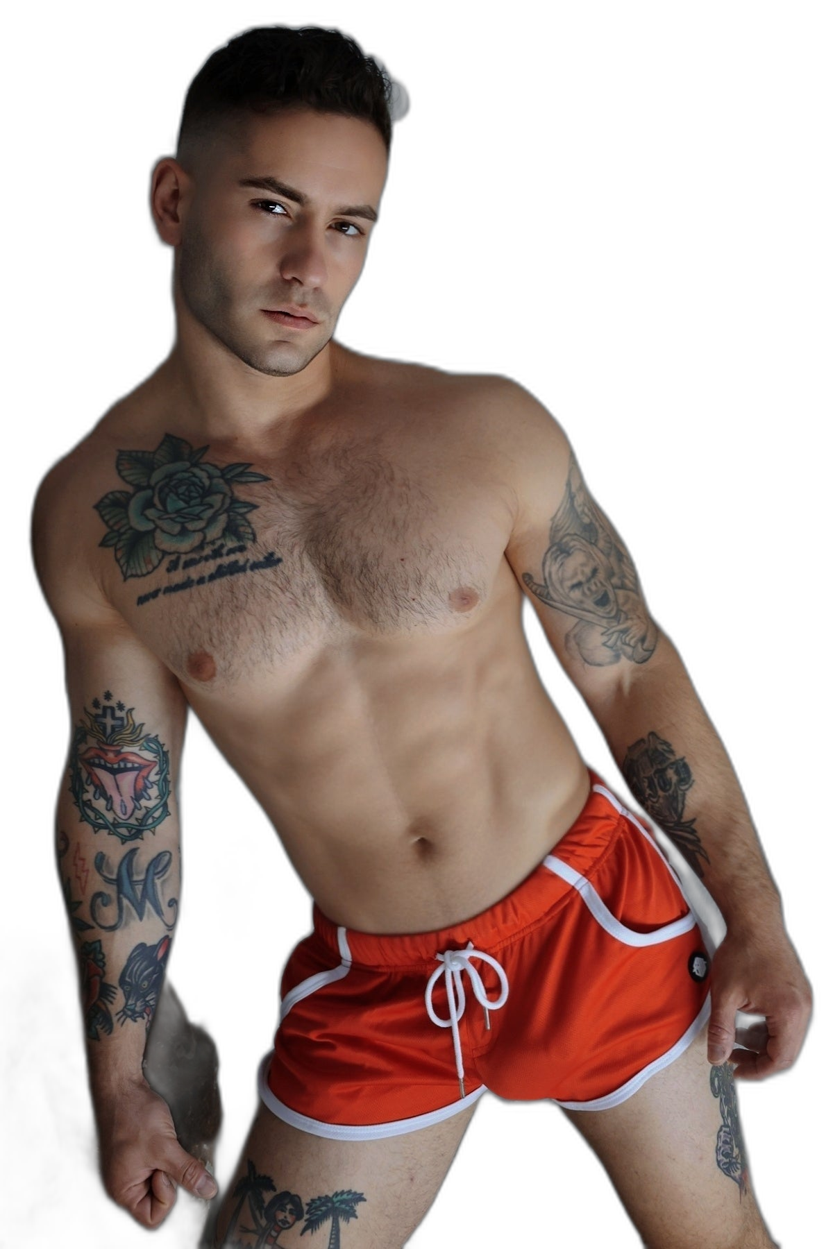 Breedwell Retro Remix Shorts Red