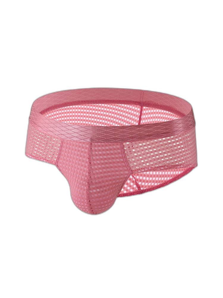 3 Pack Men's Quick-Dry Mesh Low-Rise Briefs